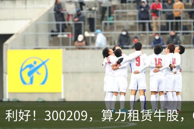 利好！300209，算力租赁牛股，Q3营收大增55倍